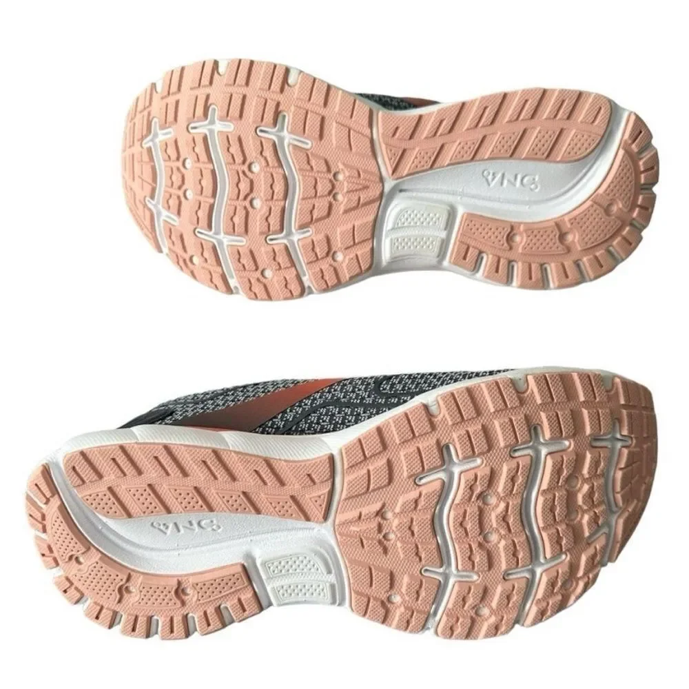 Brooks Transmit 3 Women's Running Shoes Size 7 B Medium Gray Ebony Coral
